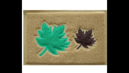 Estera de entrada de estera de puerta de bobina de PVC de pila de bucle en relieve conjunta