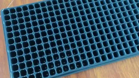 Bandeja de siembra de plástico y tapón de vivero de plántulas de arroz en sistema hidropónico y de cultivo sin suelo